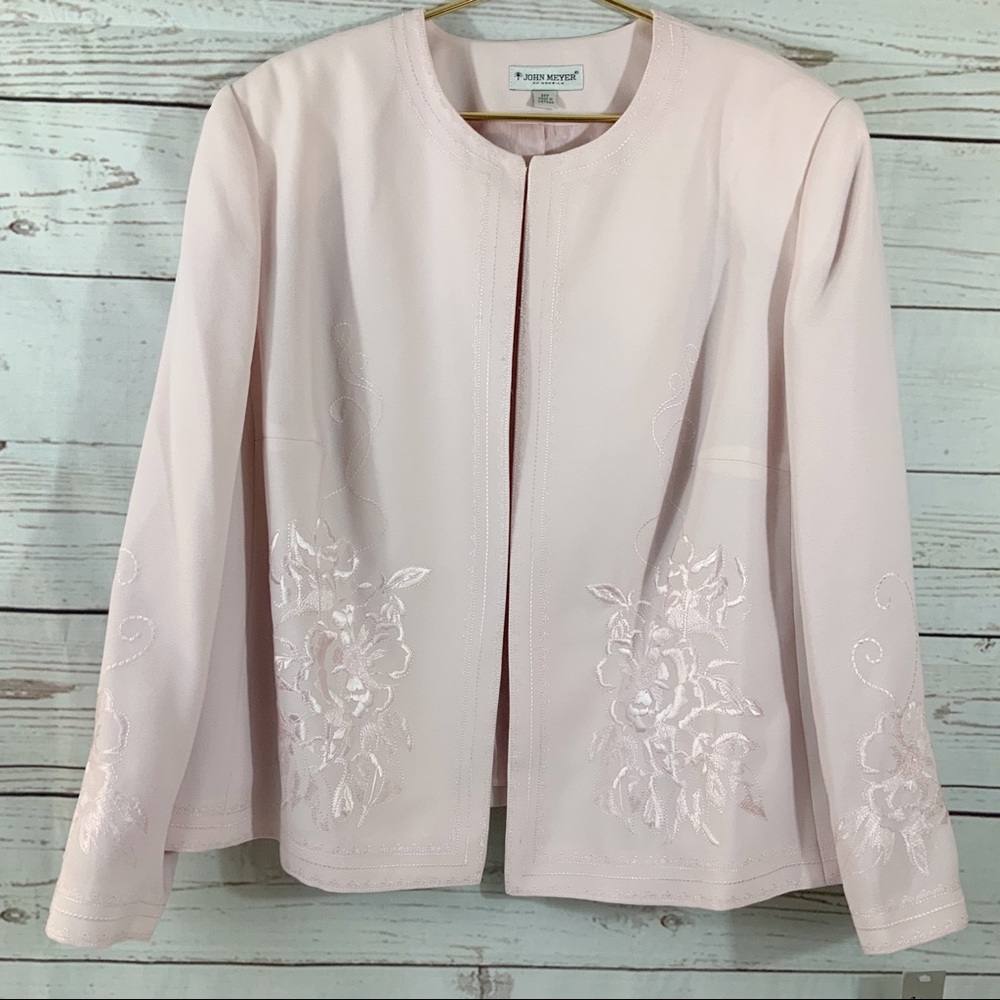 John Meyer Dust Pink Jacket & Long Skirt 24W